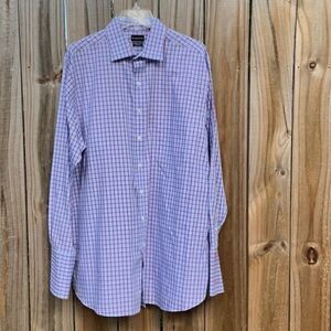 Rochester Egyptian Cotton Non-Iron Button Down Men’s Shirt, Size-17 1/2